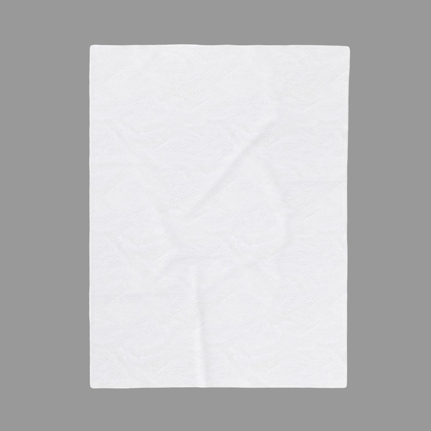 Gospel of John Pure White Velveteen Plush Blanket with Scriptures Print