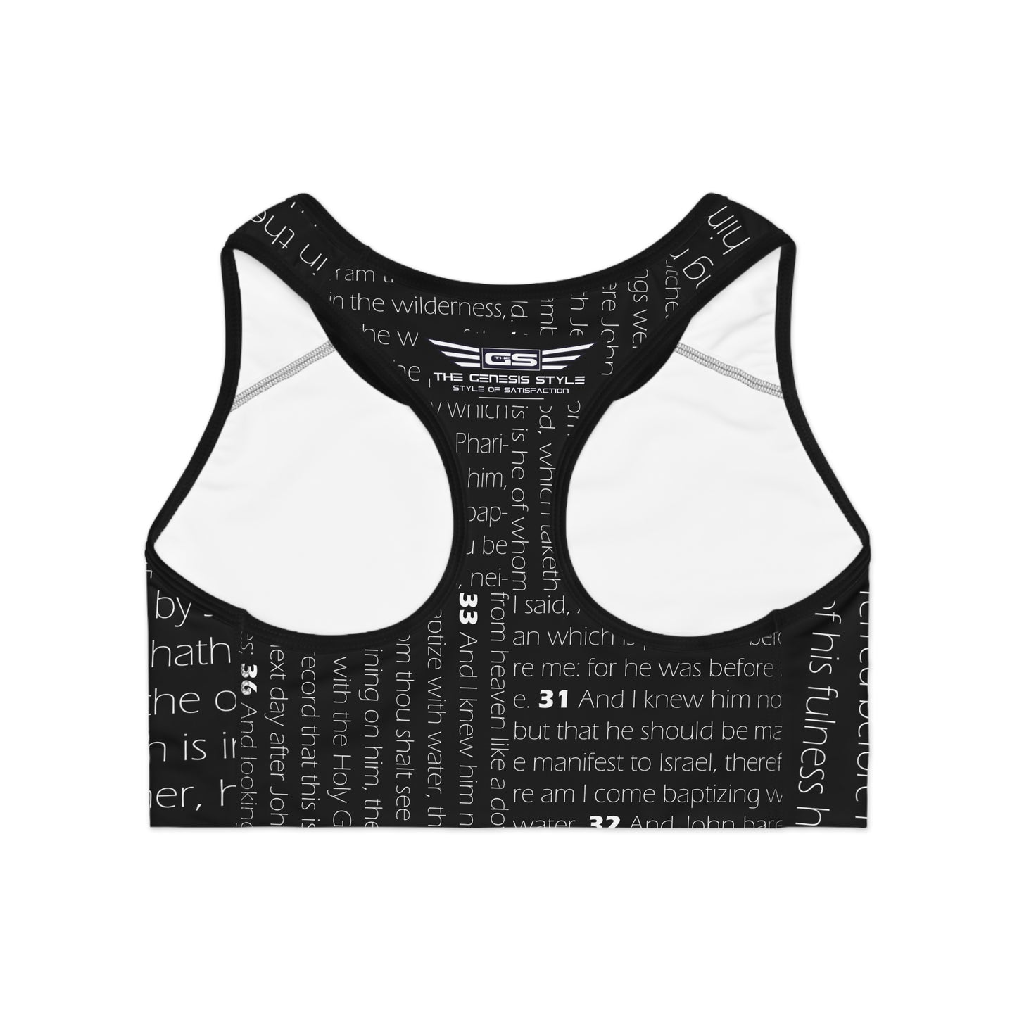 Faith-Inspired Sports Bra, Workout Gear, Activewear, Gospel Message, Bible Verse Apparel, Spiritual Fitness Clothing