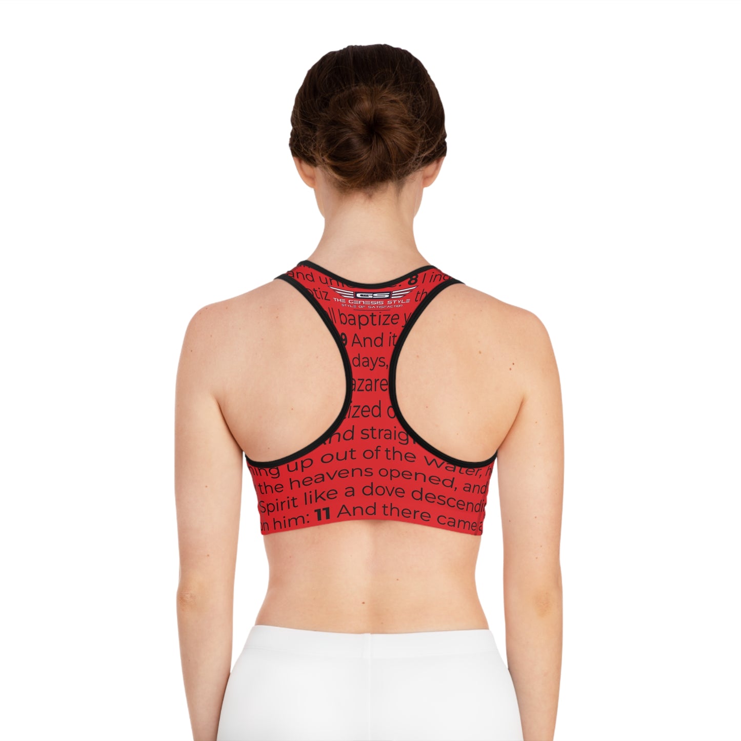 Gospel Mark Sports Bra, Inspirational Workout Gear, Faith-Based Fitness Top, Activewear for Believers, Bible Verse Apparel