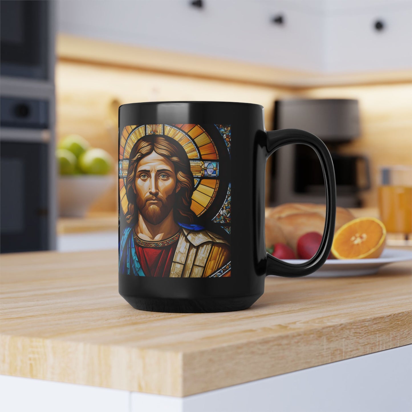 "JESUS" MUG, Colossians 2:9, Black
