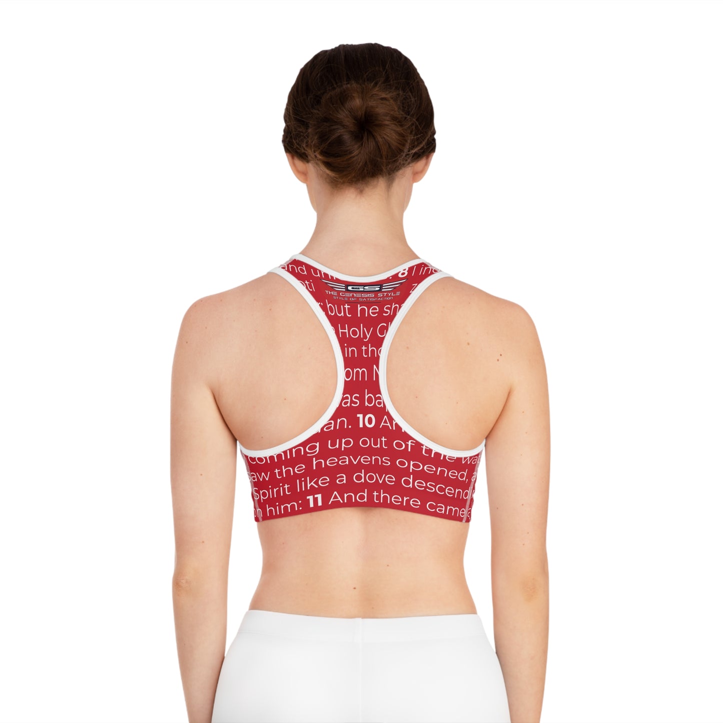 Gospel of Mark Sports Bra, Inspirational Workout Top, Fitness Apparel, Religious Activewear, Church Event Gift, Daily Motivation