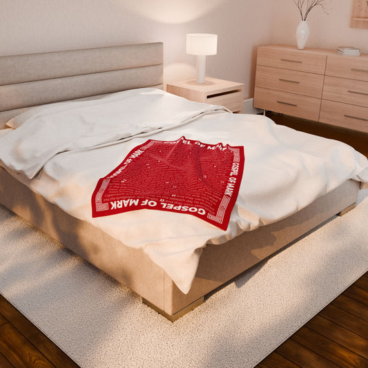 BLANKET - Dark Red, Gospel of Mark, "Four Gospels"