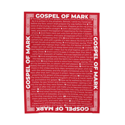BLANKET - Dark Red, Gospel of Mark, "Four Gospels"