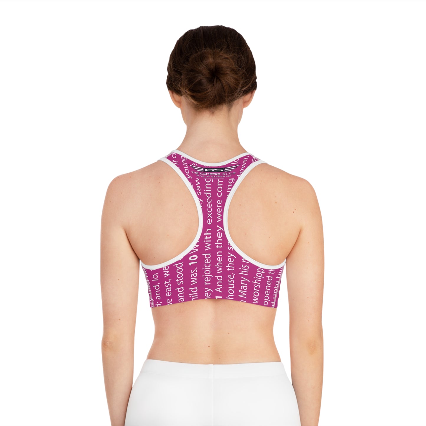 Gospel Inspired Sports Bra, Inspirational Activewear, Workout Gear, Faith-Based Fitness, Comfortable Sportswear, Christian Apparel