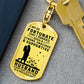 Stunning Graphic Dog Tag Keychain for Husband with YOUR PERSONAL ENGRAVING for YOUR HUSBAND