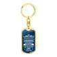 Stunning Graphic Dog Tag Keychain with YOUR PERSONAL ENGRAVING for ARMY DAD