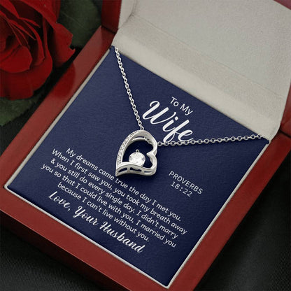 Amazing "Forever Love" Necklace with Message Card for YOUR  AMAZING WIFE