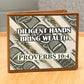 Excellent Graphic Leather Wallet PROVERBS 10:4 from "WEALTH TRANSFER" Collection