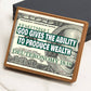 Excellent Graphic Leather Wallet DEUTERONOMY 18:18 FROM "WEALTH TRANSFER" Collection