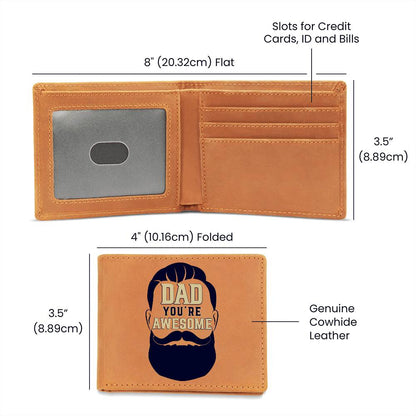 Excellent Graphic Leather Wallet FOR YOUR DAD
