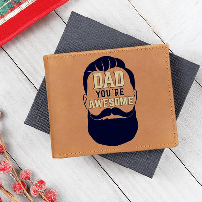 Excellent Graphic Leather Wallet FOR YOUR DAD