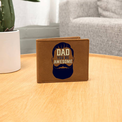Excellent Graphic Leather Wallet FOR YOUR DAD