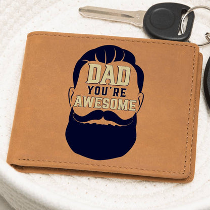 Excellent Graphic Leather Wallet FOR YOUR DAD