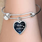 Best-Seller Heart or Circle Bangle Personalized for You, Relatives, or Friends