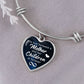Best-Seller Heart or Circle Bangle Personalized for You, Relatives, or Friends