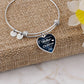 Best-Seller Heart or Circle Bangle Personalized for You, Relatives, or Friends
