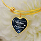 Best-Seller Heart or Circle Bangle Personalized for You, Relatives, or Friends