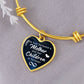 Best-Seller Heart or Circle Bangle Personalized for You, Relatives, or Friends
