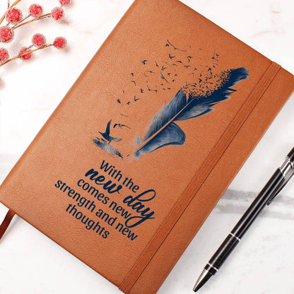 Impressive Graphic Leather Journal with message FOR EVERYONE