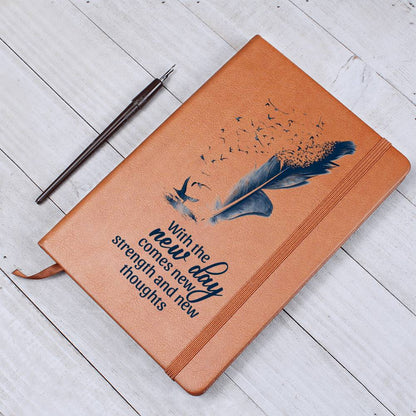 Impressive Graphic Leather Journal with message FOR EVERYONE
