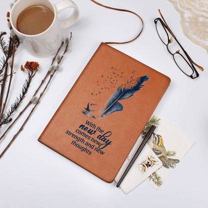 Impressive Graphic Leather Journal with message FOR EVERYONE