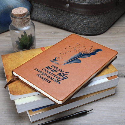 Impressive Graphic Leather Journal with message FOR EVERYONE