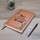 Impressive Graphic Leather Journal with message FOR EVERYONE