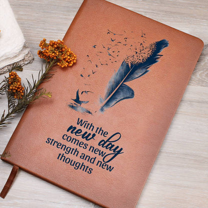 Impressive Graphic Leather Journal with message FOR EVERYONE