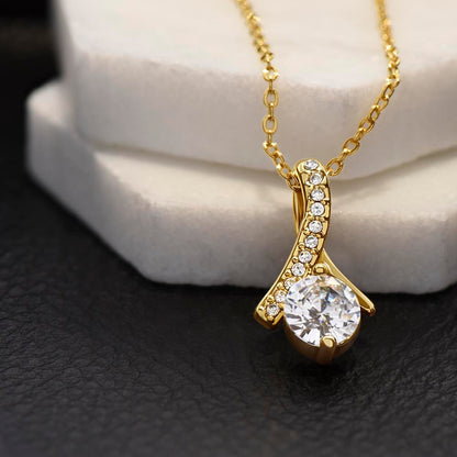 Stunning "Alluring Beauty" Necklace with Message Card and Blessing FOR YOUR AMAZING DAUGHTER