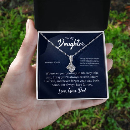 Stunning "Alluring Beauty" Necklace with Message Card and Blessing FOR YOUR AMAZING DAUGHTER