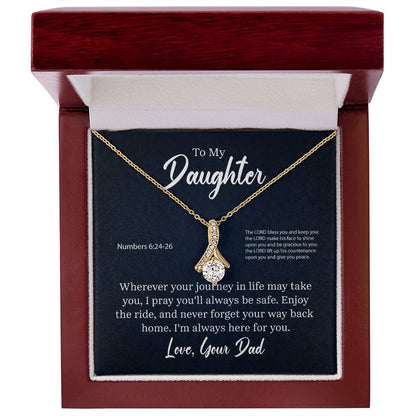 Stunning "Alluring Beauty" Necklace with Message Card and Blessing FOR YOUR AMAZING DAUGHTER