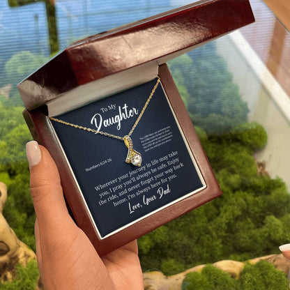 Stunning "Alluring Beauty" Necklace with Message Card and Blessing FOR YOUR AMAZING DAUGHTER