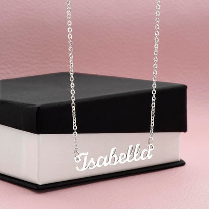 CREATE YOUR OWN Adjustable Horizontal Unique Significant Meaningful NAME Necklace