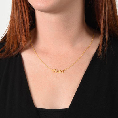 CREATE YOUR OWN Adjustable Horizontal Unique Significant Meaningful NAME Necklace