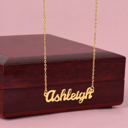 CREATE YOUR OWN Adjustable Horizontal Unique Significant Meaningful NAME Necklace