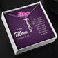 CREATE YOUR OWN Adjustable Vertical Unique Significant Meaningful Name Necklace with Message Card for MOM