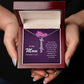 CREATE YOUR OWN Adjustable Vertical Unique Significant Meaningful Name Necklace with Message Card for MOM