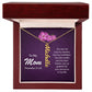 CREATE YOUR OWN Adjustable Vertical Unique Significant Meaningful Name Necklace with Message Card for MOM