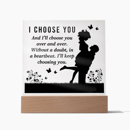 Spectacular Printed Square Acrylic Plaque FOR YOUR LOVED ONE