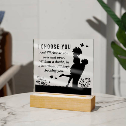 Spectacular Printed Square Acrylic Plaque FOR YOUR LOVED ONE