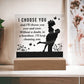 Spectacular Printed Square Acrylic Plaque FOR YOUR LOVED ONE