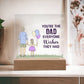 Spectacular Printed Square Acrylic Plaque FOR DAD