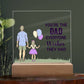 Spectacular Printed Square Acrylic Plaque FOR DAD