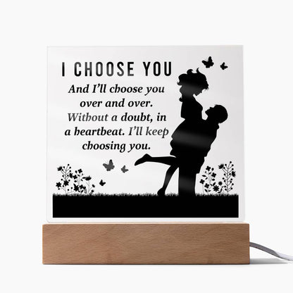 Spectacular Printed Square Acrylic Plaque FOR YOUR LOVED ONE