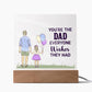 Spectacular Printed Square Acrylic Plaque FOR DAD