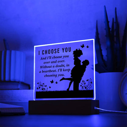 Spectacular Printed Square Acrylic Plaque FOR YOUR LOVED ONE