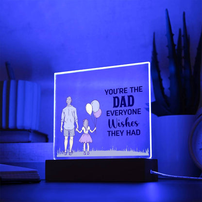 Spectacular Printed Square Acrylic Plaque FOR DAD