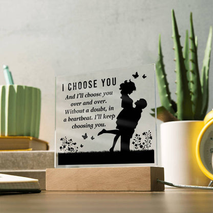 Spectacular Printed Square Acrylic Plaque FOR YOUR LOVED ONE