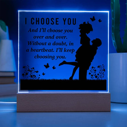 Spectacular Printed Square Acrylic Plaque FOR YOUR LOVED ONE