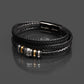 Trending Men's Luxury "Love You Forever" Leather Bracelet with Love Message Card JUST FOR HIM